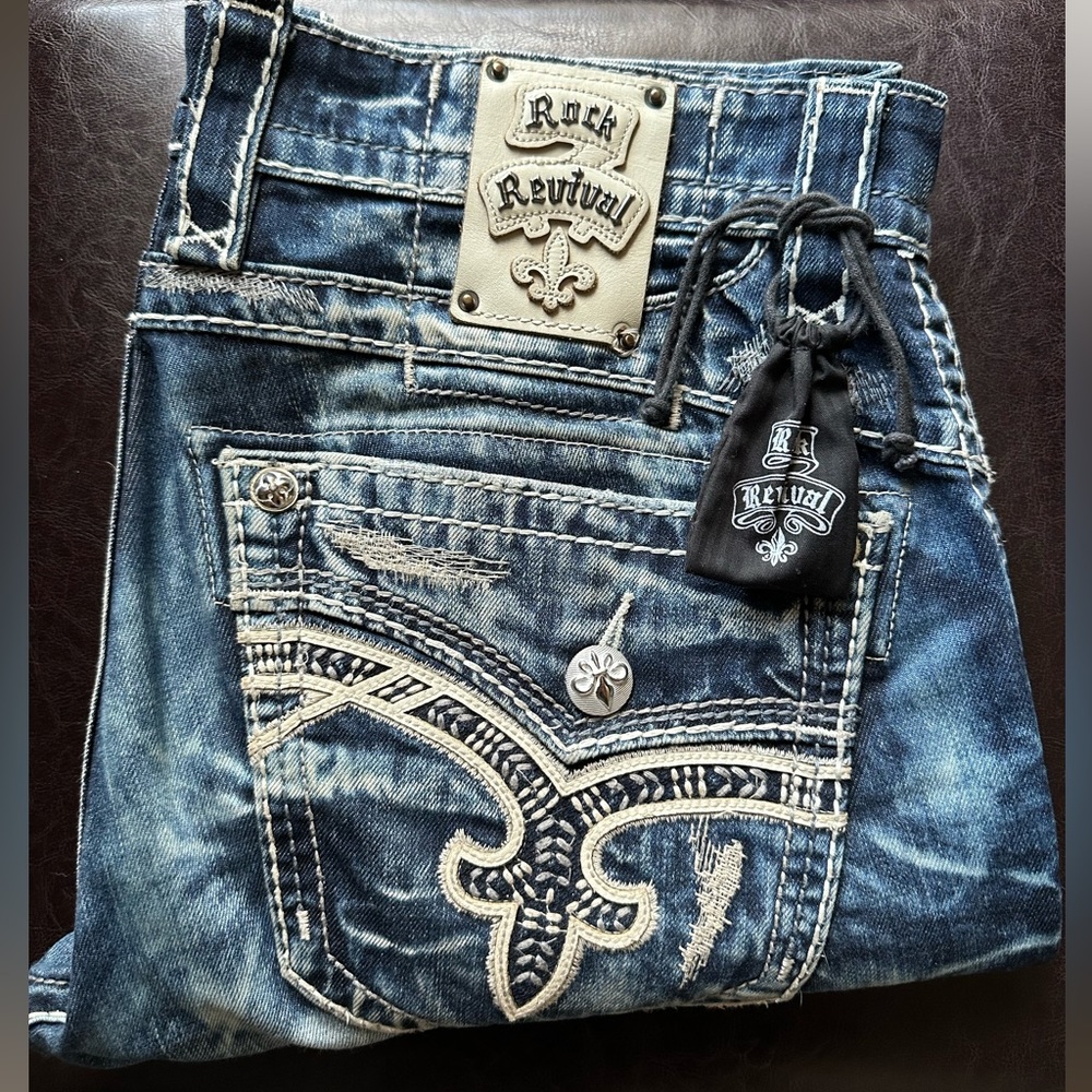 Men’s Rock Revival Earl Straight Jeans